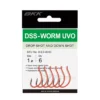 BKK DSS WORM UVO DROPSHOT HOOKS