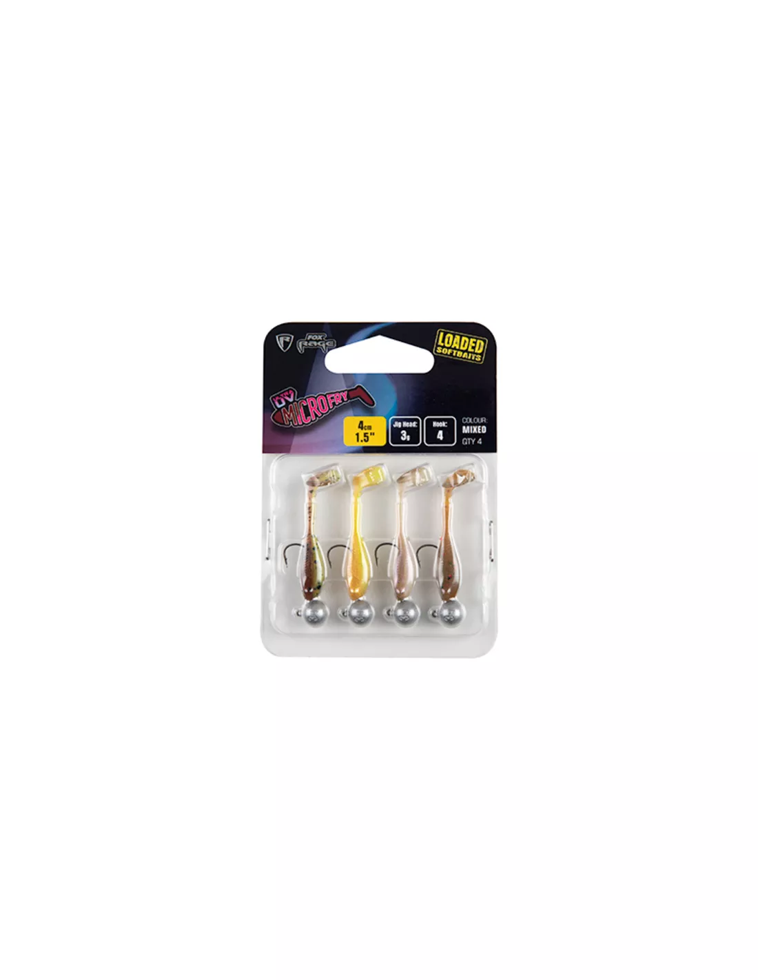 FOX RAGE MICRO FRY UV LOADED (4 PCS)