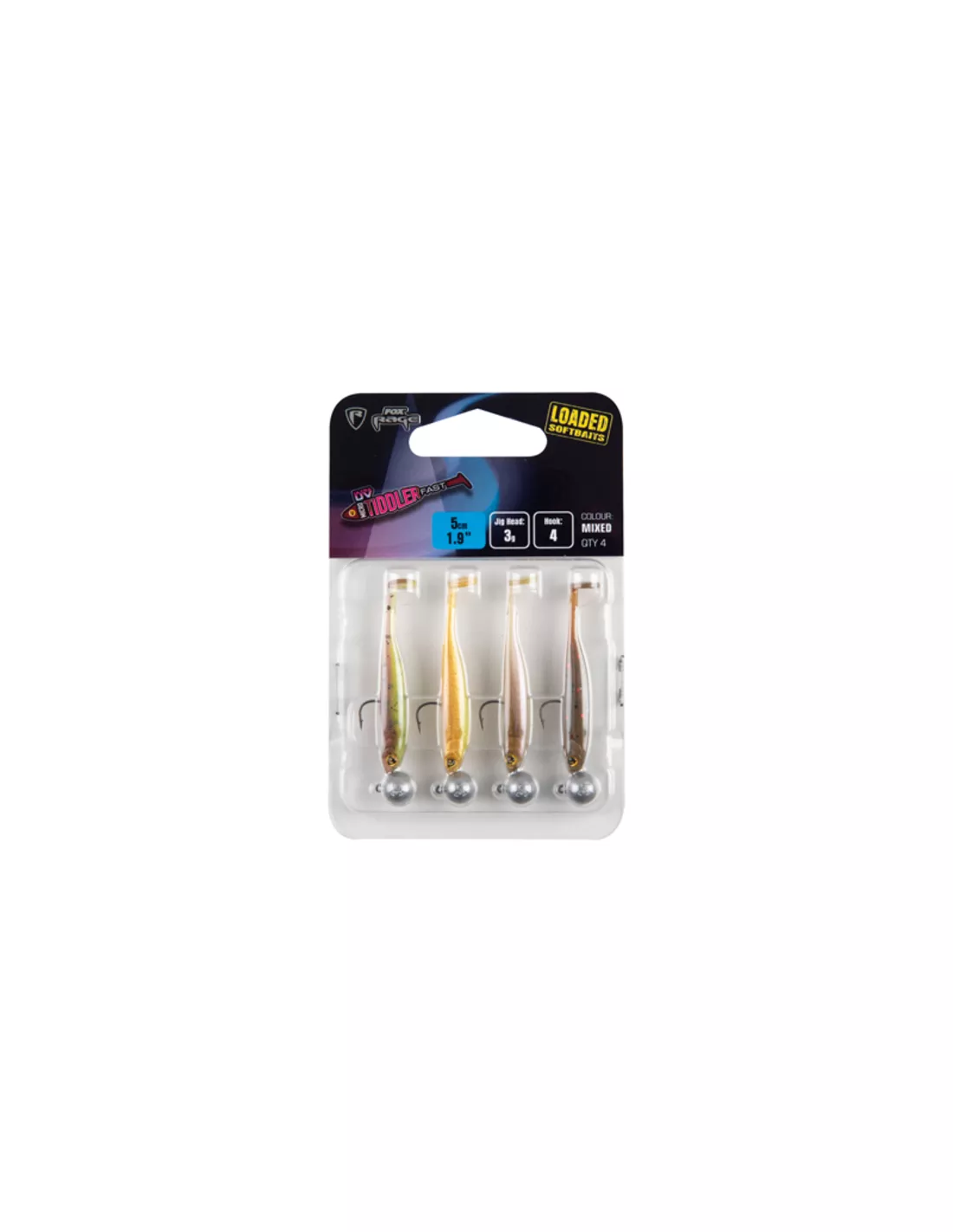 FOX RAGE MICRO TIDDLER FAST UV LOADED (4 PCS)