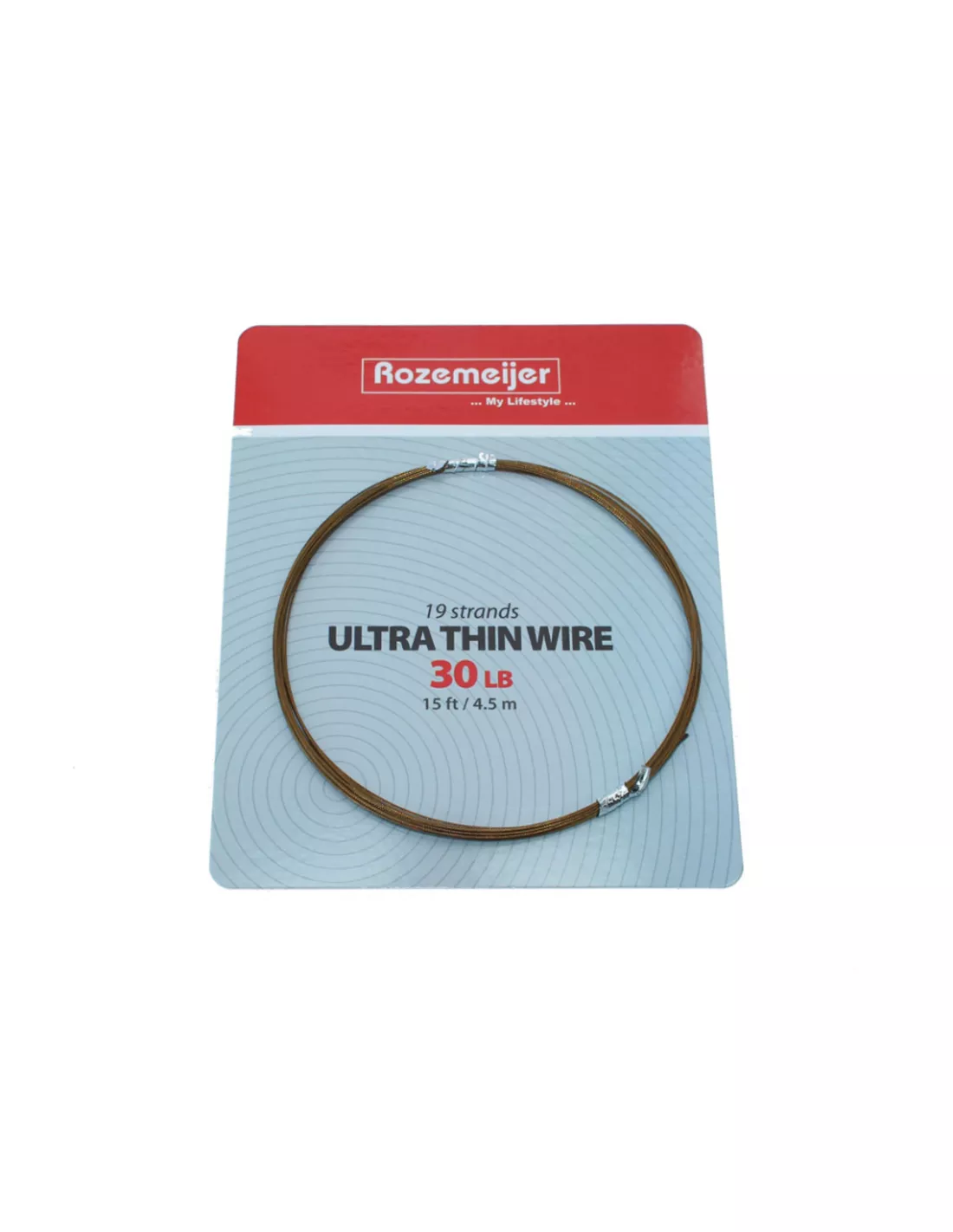 ROZEMEIJER ULTRA THIN WIRE 1X19 30LB 15FT